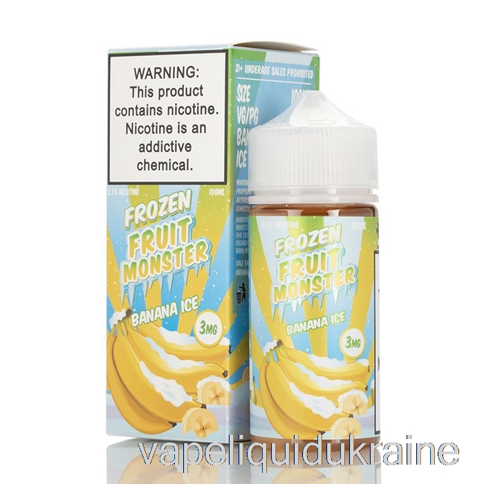 Vape Liquid Ukraine ICE Banana - Frozen Fruit Monster - 100mL 3mg